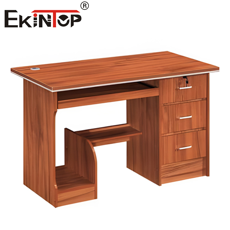 Ekintop Modern Wooden Furniture Cheap Simple Home Computer Executive Work Small Work Office Desks with Drawers