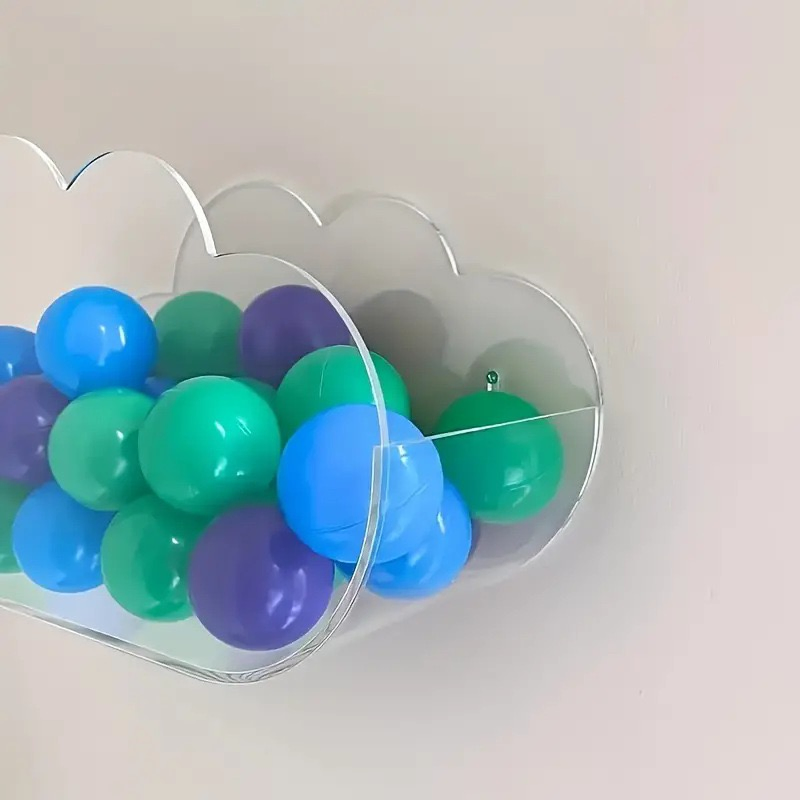 Clear Acrylic Floating Shelves, Wall Mounted Display Ledge for Bathroom, Bedroom &amp; Living Room.