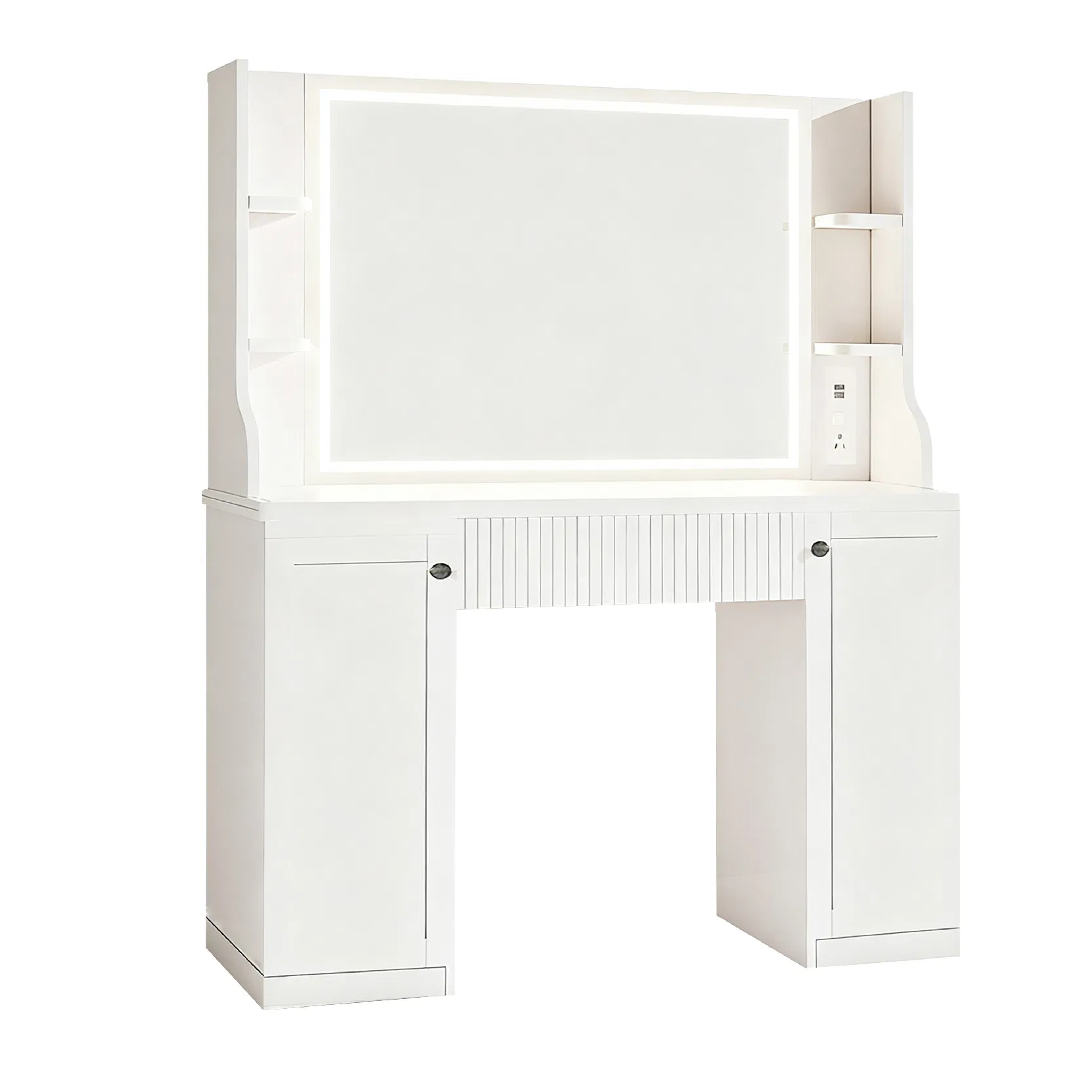Dressing Table Large with Mirror Adjustable Brightness Bedroom Dressing Table Dresser