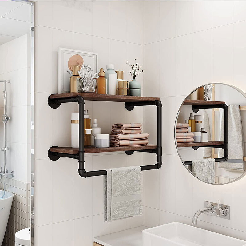 Rustic Wood Floating Wall Shelves for Home Dé Cor Mi30275