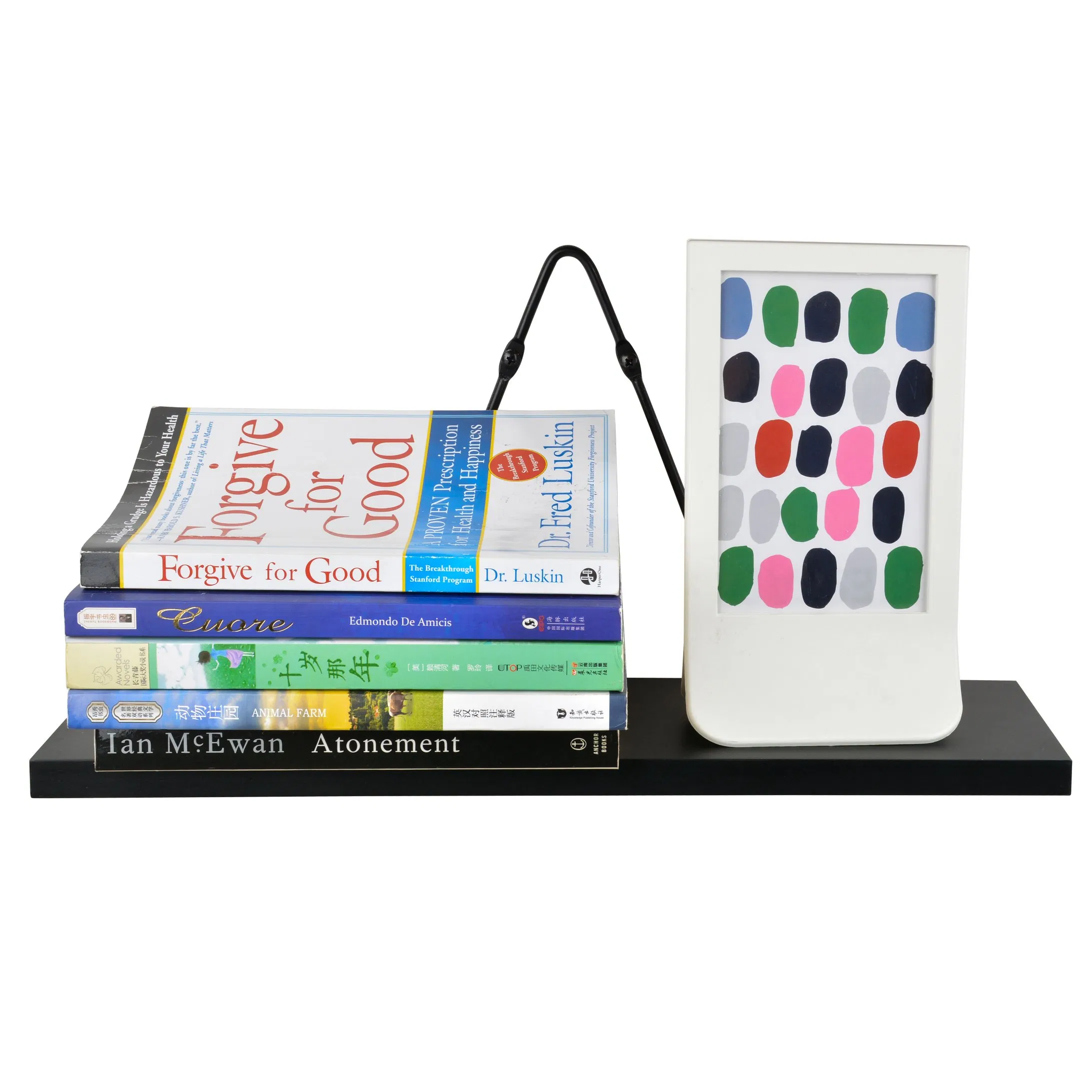 Floating Wooden Shelves for Living Room Wall Organization and Storage