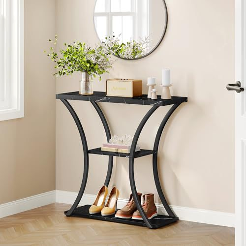 Cross-Border New Arrival Entryway Console Table with Double-Sided Slab