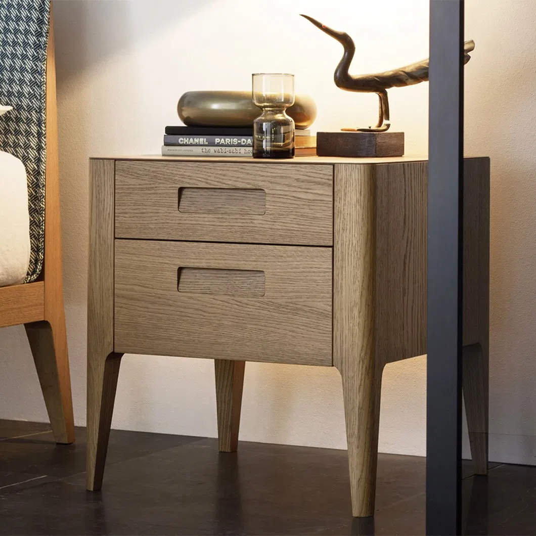 Hospital MDF Living Room 3 Drawers Solid Wood Cabinet Modern Nightstands High Bedside Table