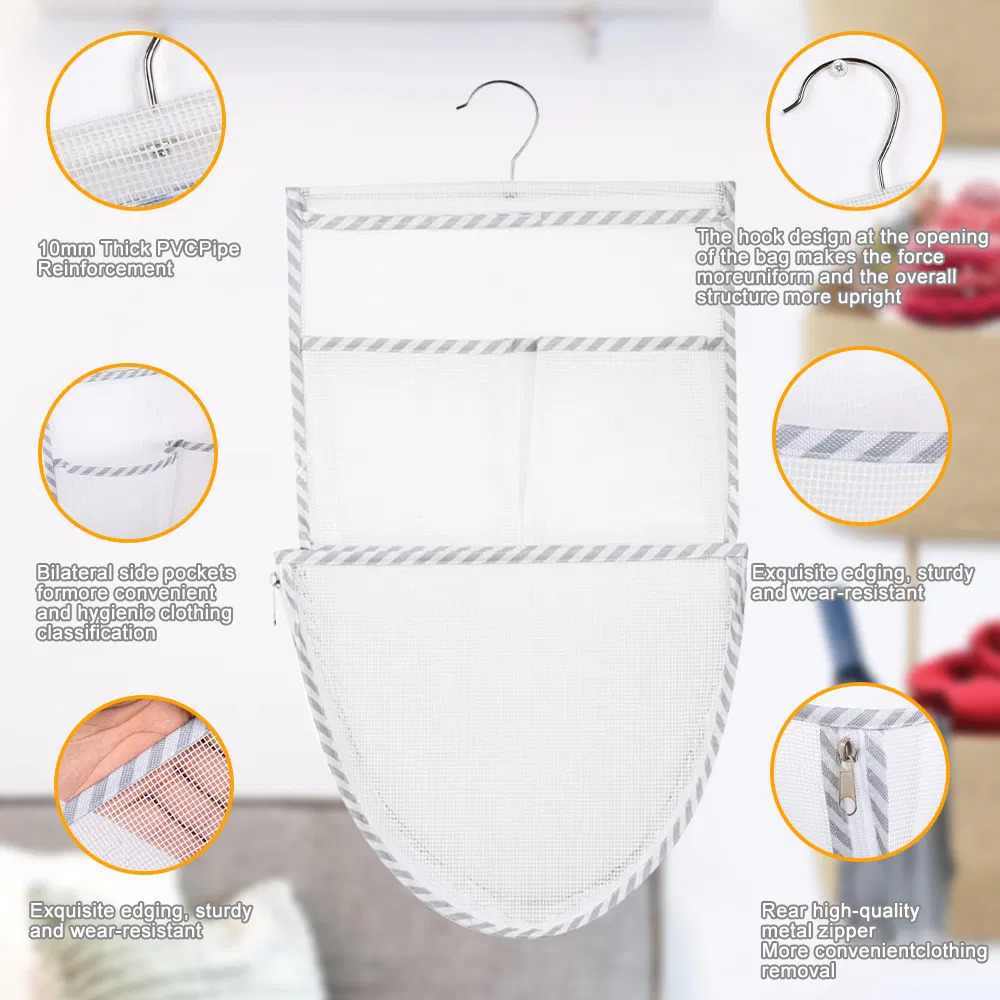 Mesh Large Hanging Baby Toy Storage Bag Organizer for Bathroom