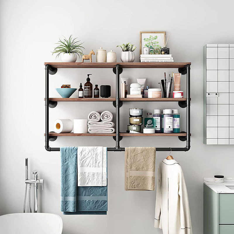 Rustic Wood Floating Wall Shelves for Home Dé Cor Mi30275