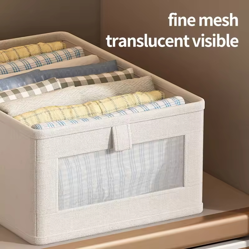 Foldable Closet Organizer Living Room and Bathroom Clothes Underwear Toy Sundries Storage Box