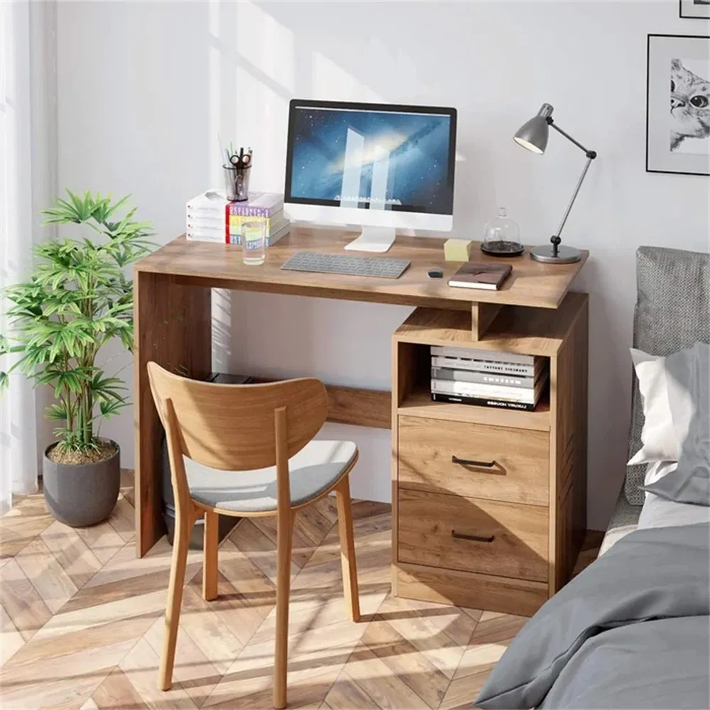 Home Simple Design Office Bedroom Wooden Furniture Study Writing Gaming Table Adjustable Computer Desk