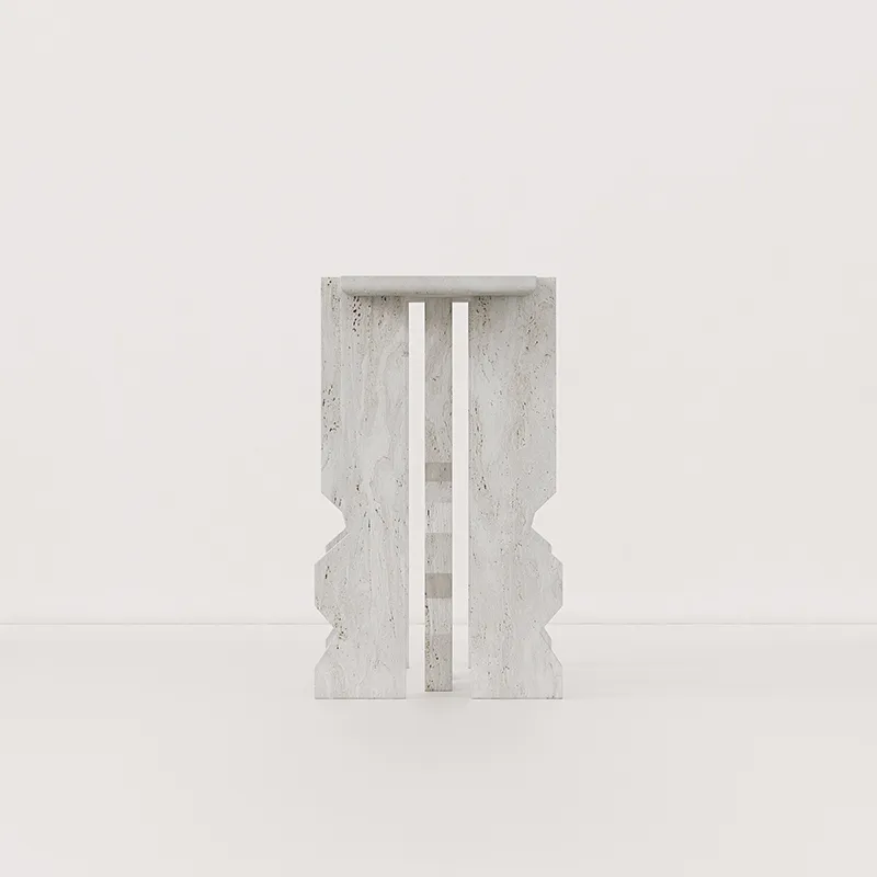 Alabastrino Travertine Console Table View 3