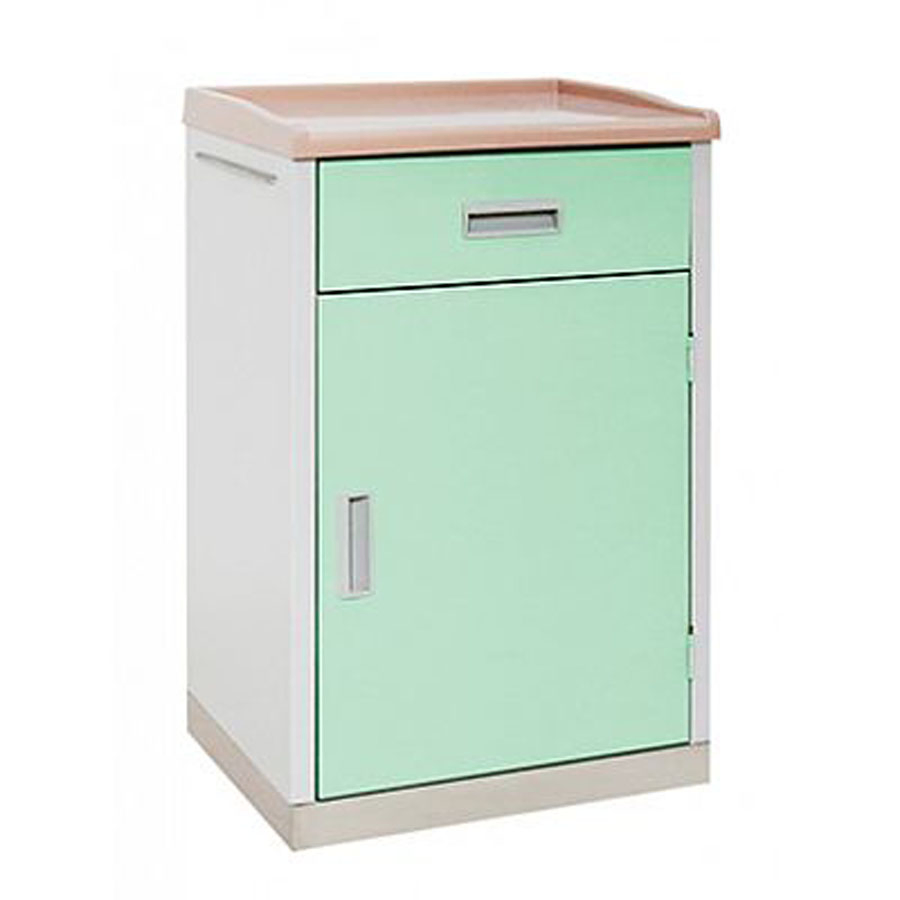 Medical Bedside Locker Table for Clinic Furniture ABS Plastic Medical Storage Nightstand Hospital Bedside Locker Cabinet