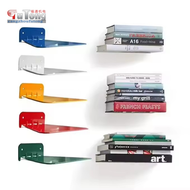 Wall Home Decor Floating Metal Book Storage Shelf for Office