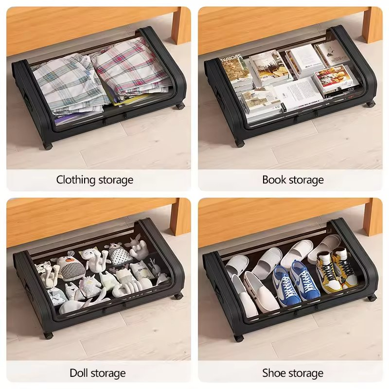 Under Bed Storage Box Large Clothes Toy Shoes Storage Under Bed Storage Organizer with Wheels