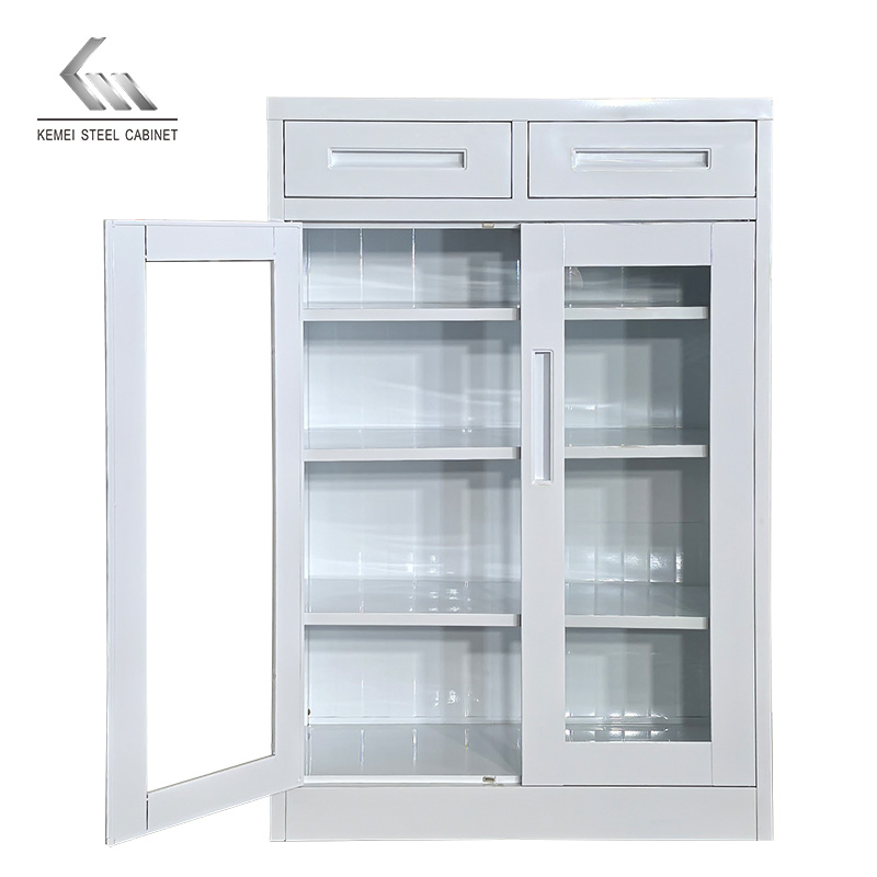 Modern Wooden Color 4 Tier Shoe Cabinet Steel Metal Shoe Rack Display Cabinet with Storage Drawer