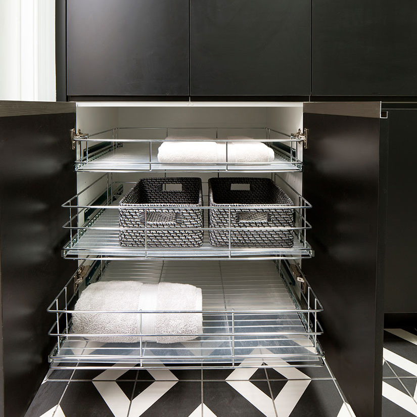 China Factory Outlet High Quality Modern Style Home Furniture Custom PVC High Gloss Waterproof Laundry Room Storage Sink Cabinet