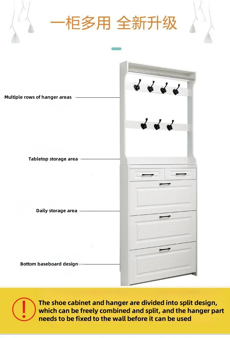 Entryway Cabinet Coat Rack