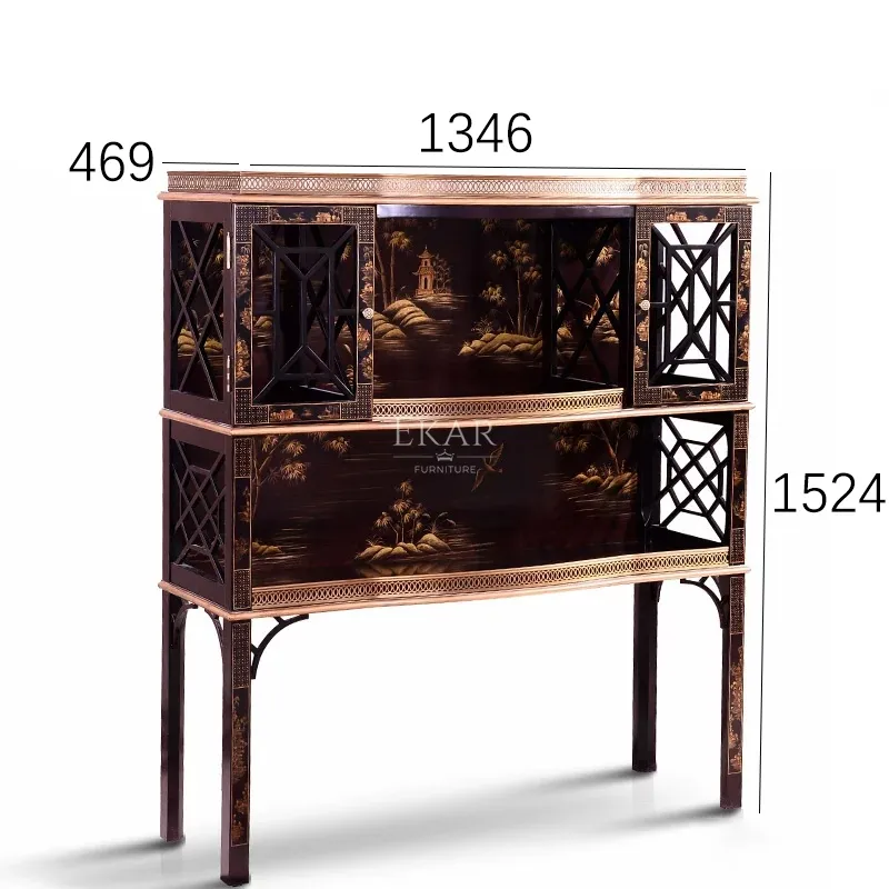Luxury Console Hand-Painted Cabinet View 5