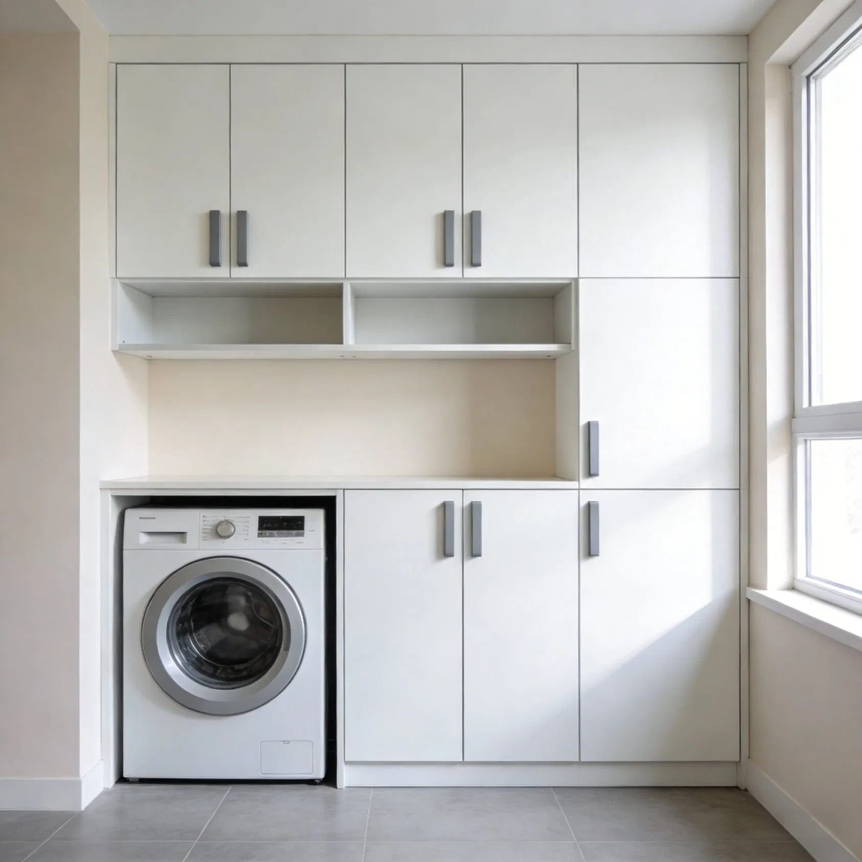 Modern Laundry Cabinet with Storage for Utility Room Furniture