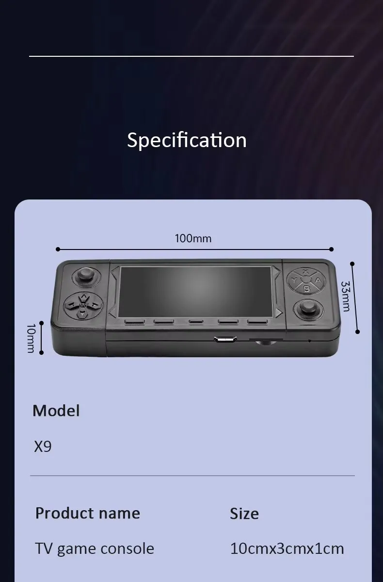X9 PRO Console Detail
