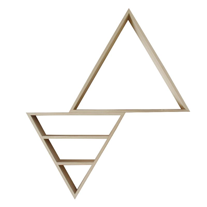 Modern Geometric Wall Decor Wall Mounted Hexagonal Floating Honeycomb Shelves Natural Wood Hexagon Shelves