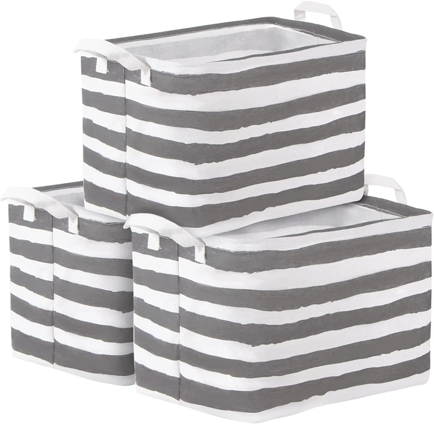 Collapsible Canvas Storage Bins Nursery Hamper Toy Storage Organizer