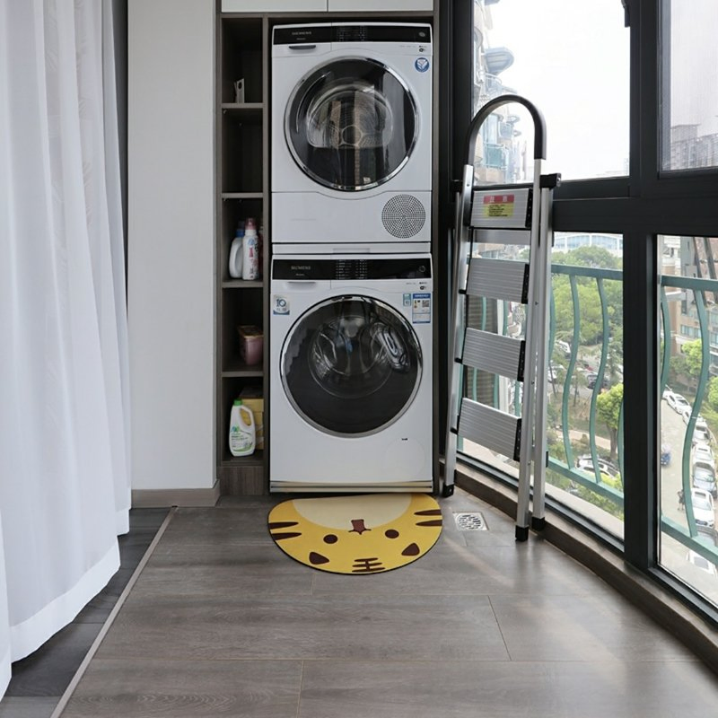 Modern Customize Multi-Use Glass Door Laundry Storage Cabinet for Kitchen in Wall Bathroom Hotel Washing Room Office