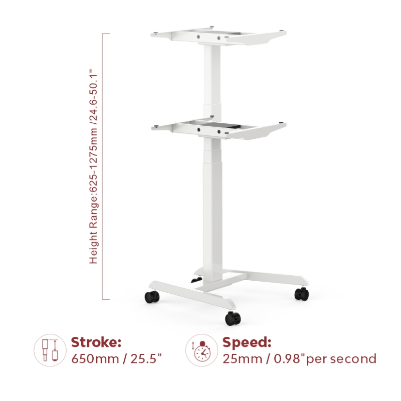 Stable Load Bearing Capacity Adjustable One Motor Standing Desk for Home Offices