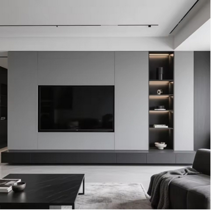 Modern Wooden TV Cabinet 2 Doors, Open Storage Shelves and 5 Support Legs, 152cm TV Unit Console Table for Living Room Bedroommodern Wooden TV Cabinet 2 Doors