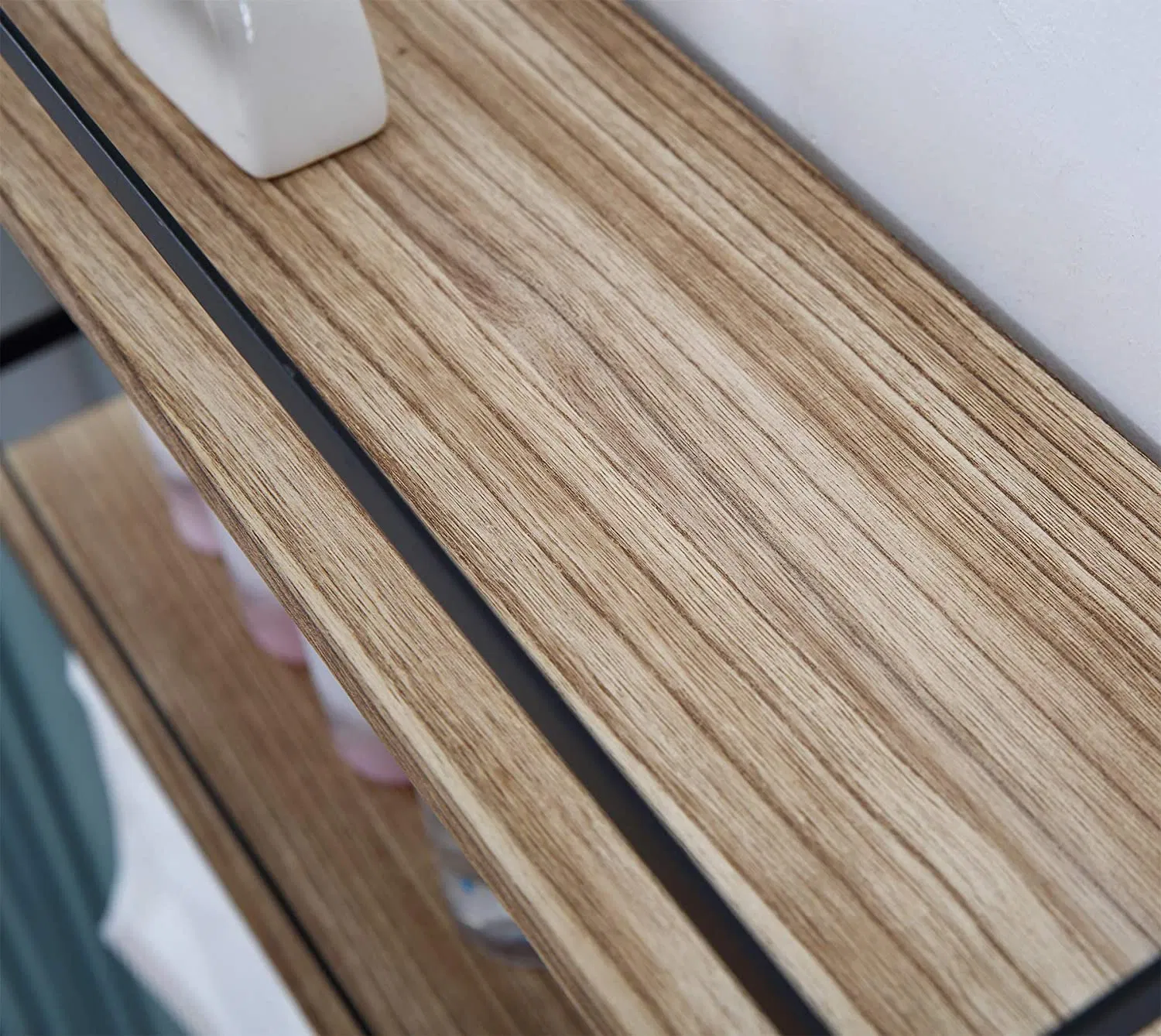 Modern Paulownia/Pine Wood Floating Shelf Wall