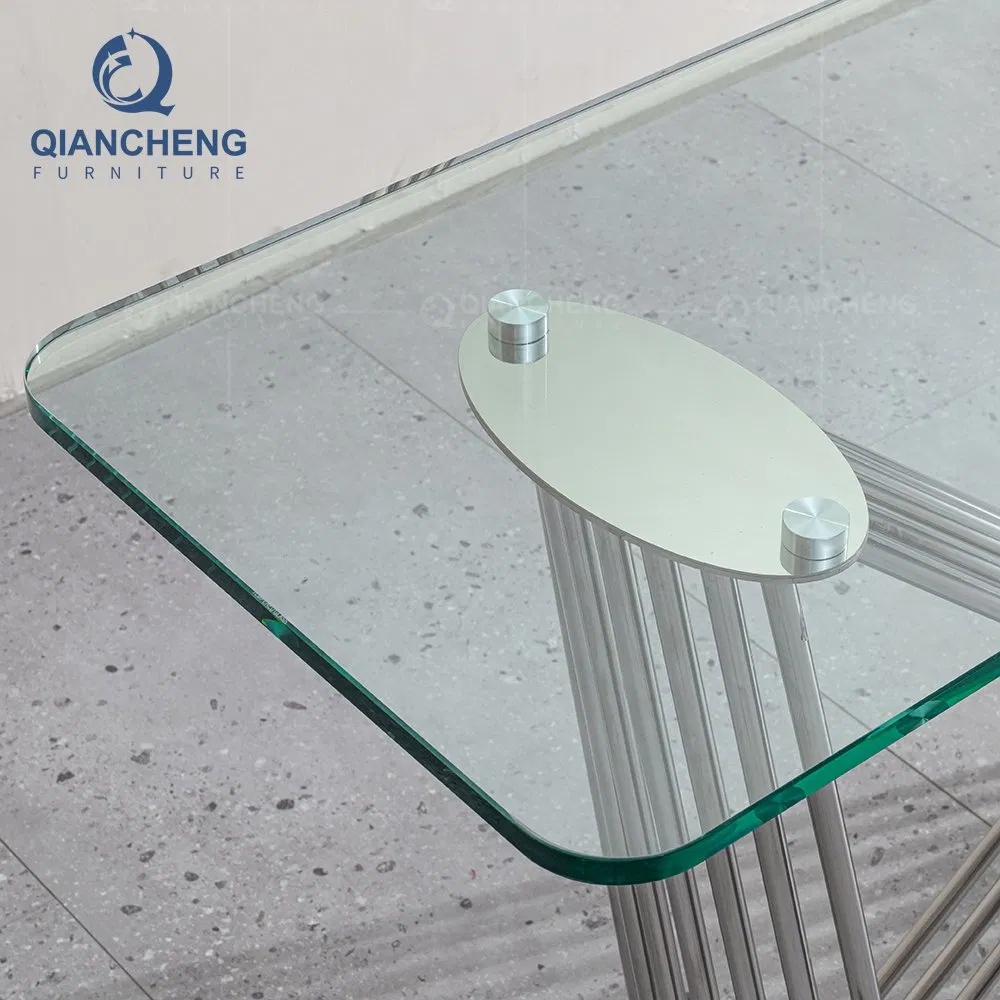 Qiancheng Modern Ss Steel Home Furniture Factory Hallway Long Entryway Console Table