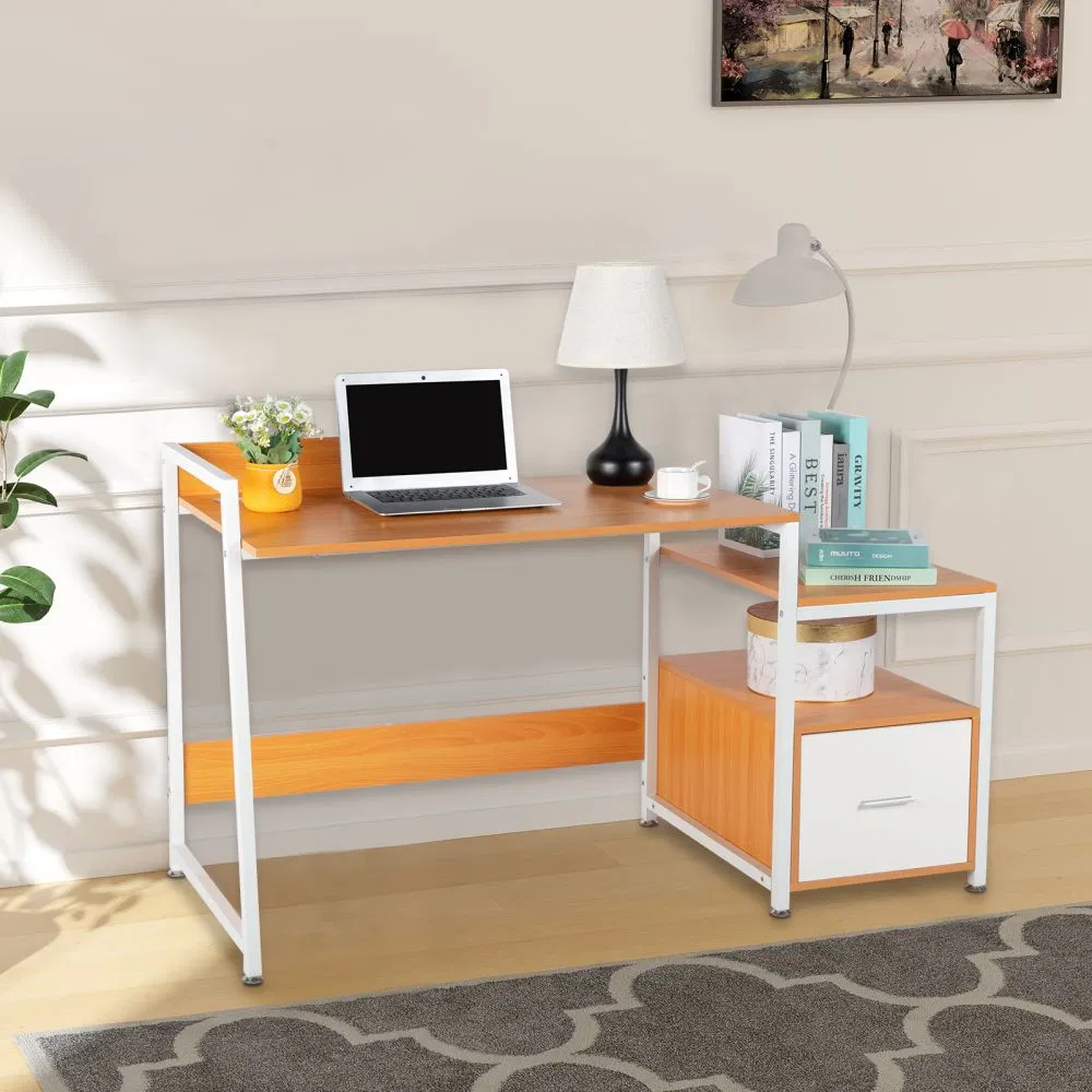 Sleek Computer Desk for Home Office Workstation with Storage Drawer