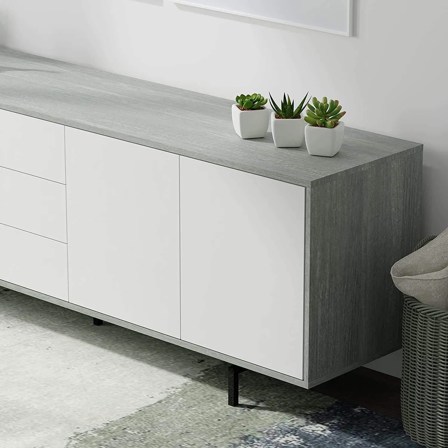 Luxury Modern TV Stand Entertainment Center, High-Quality TV Console Table