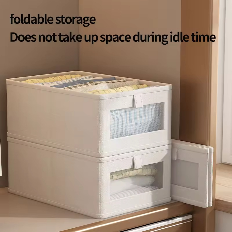 Foldable Closet Organizer Living Room and Bathroom Clothes Underwear Toy Sundries Storage Box