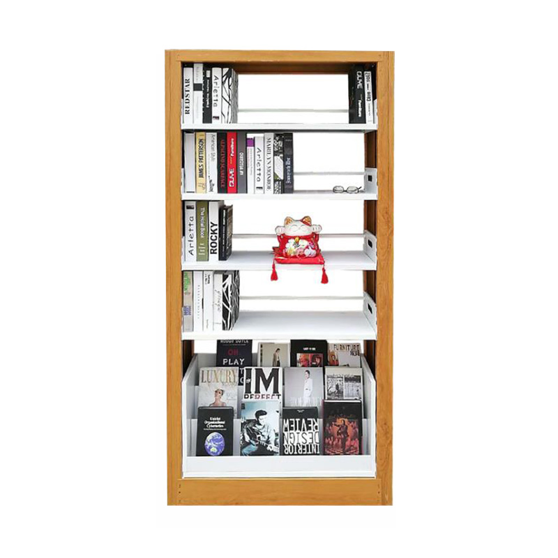 Best Quality School Furniture Steel Double Face Book Shelves Library Metal Bookcase