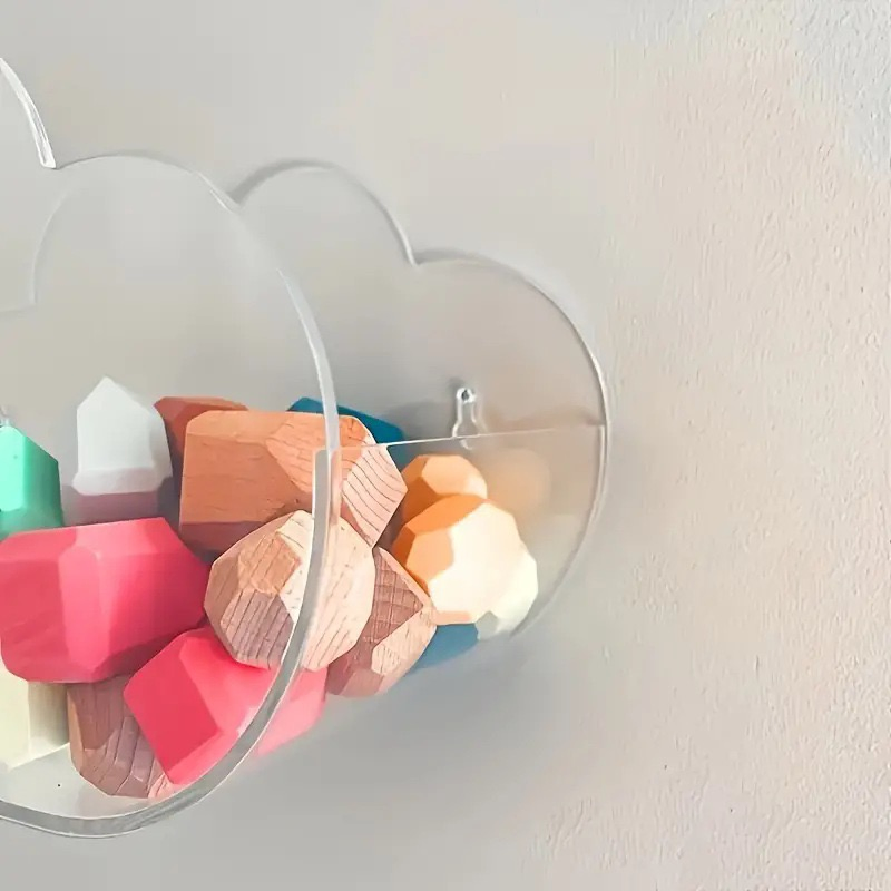 Clear Acrylic Floating Shelves, Wall Mounted Display Ledge for Bathroom, Bedroom &amp; Living Room.