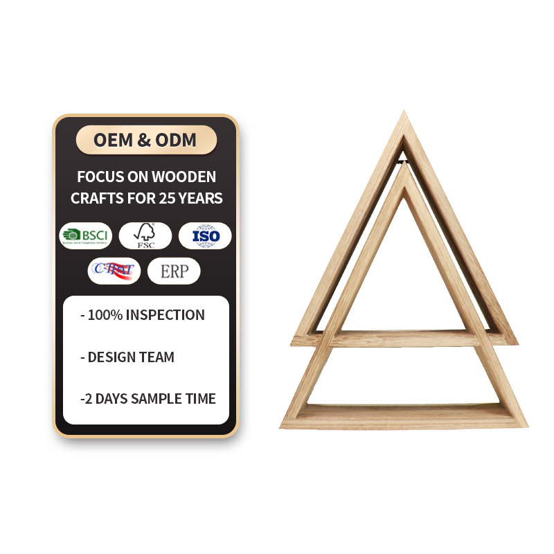 Wall Mounted Hexagon Floating Shelves, Wooden Wall Organizer Hanging Shelf for Home Decor, Set of 3