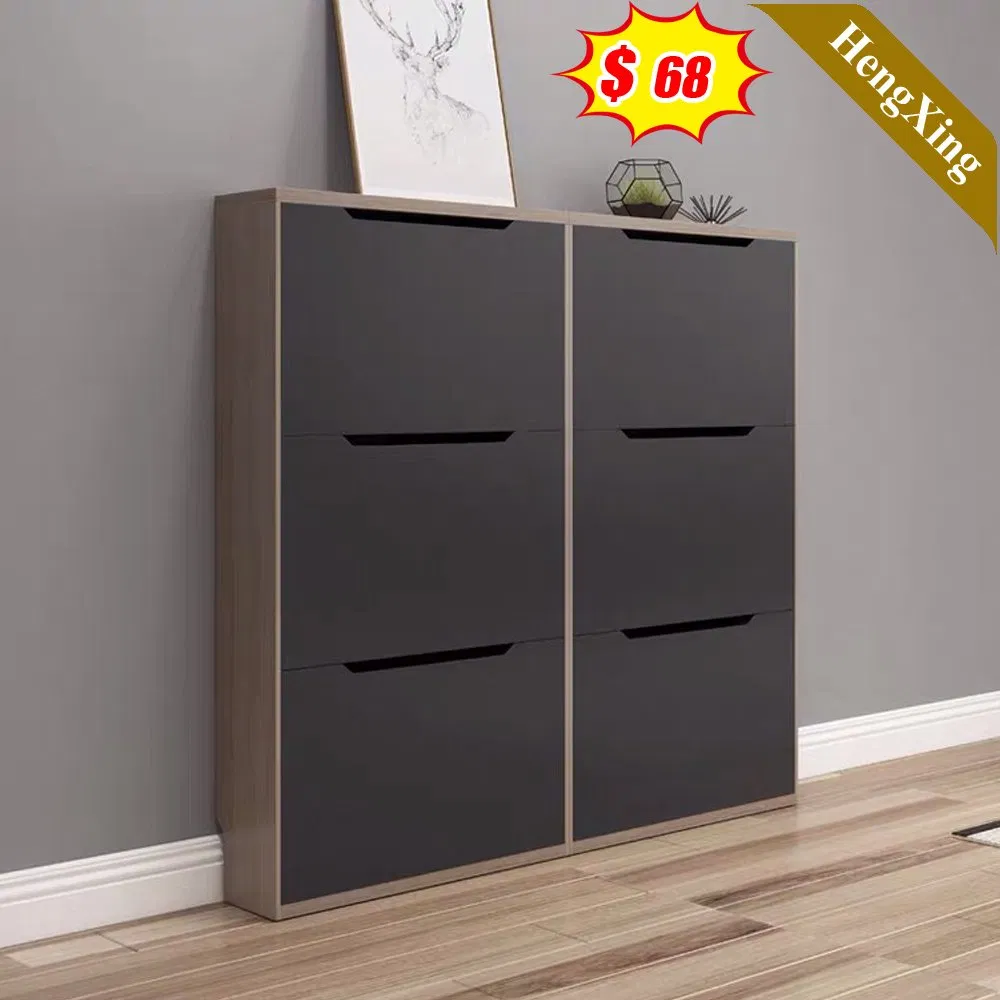 Quality Wholesale Modern Living Room Furniture Storage MFC Melamine Shoe Rack Cabinet