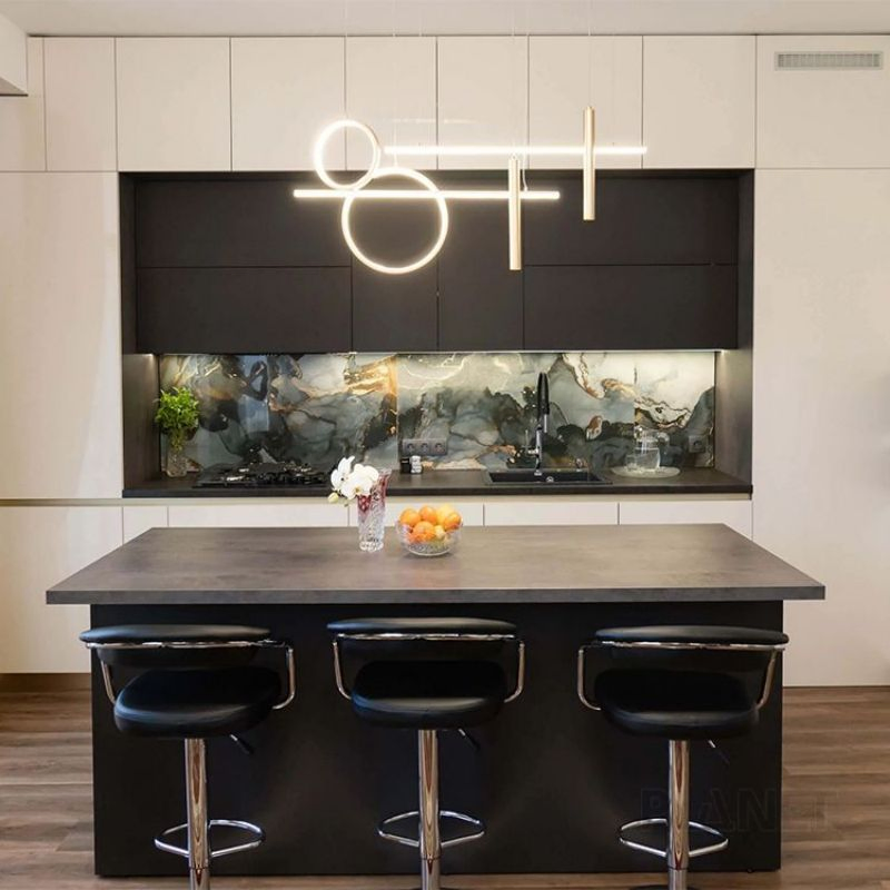 Wholesale L-Shaped Storage Designs Island Lacquer New Arrival Modern Design Melamine Pantry Kitchen Cabinet Unit