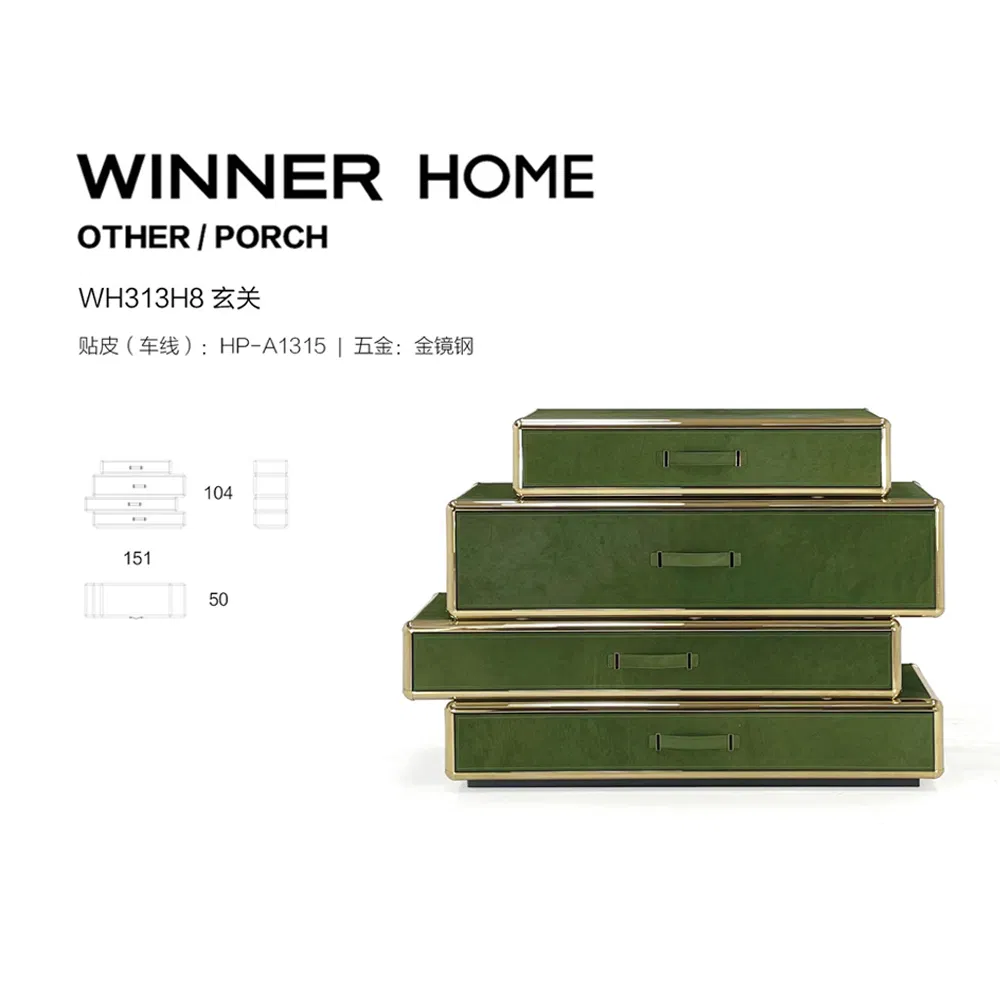 Upgrade Your Entryway with Our Elegant Green Drawer Console