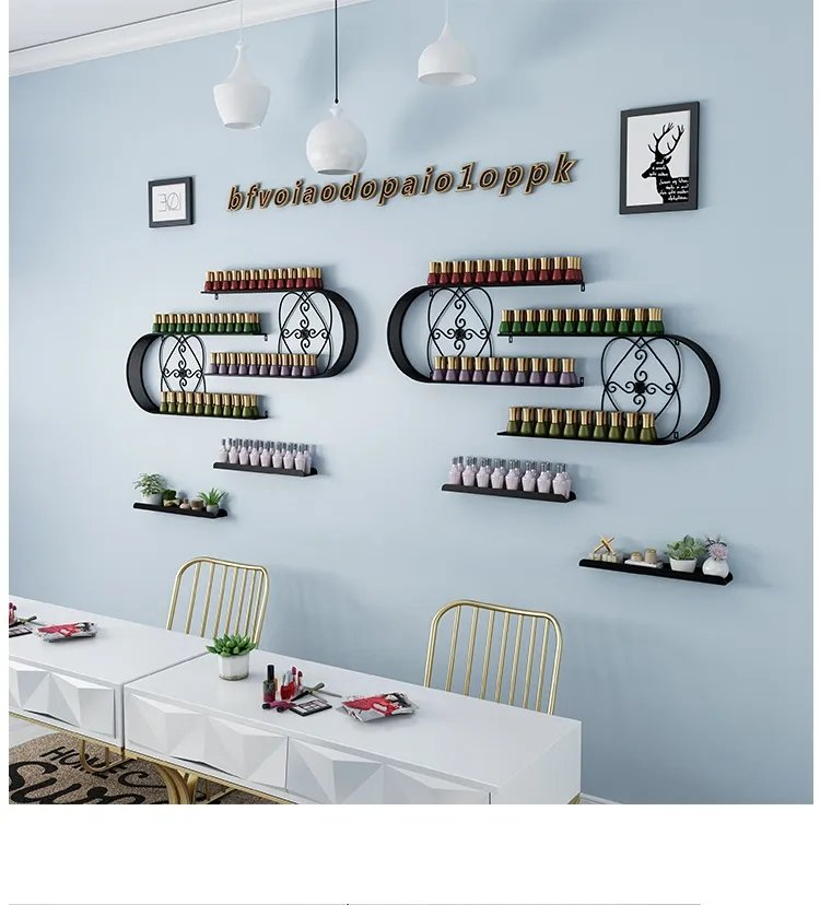 Fixed Wall Floating Wall Mount Commercial Floating Commodity Metal Wall Shelf