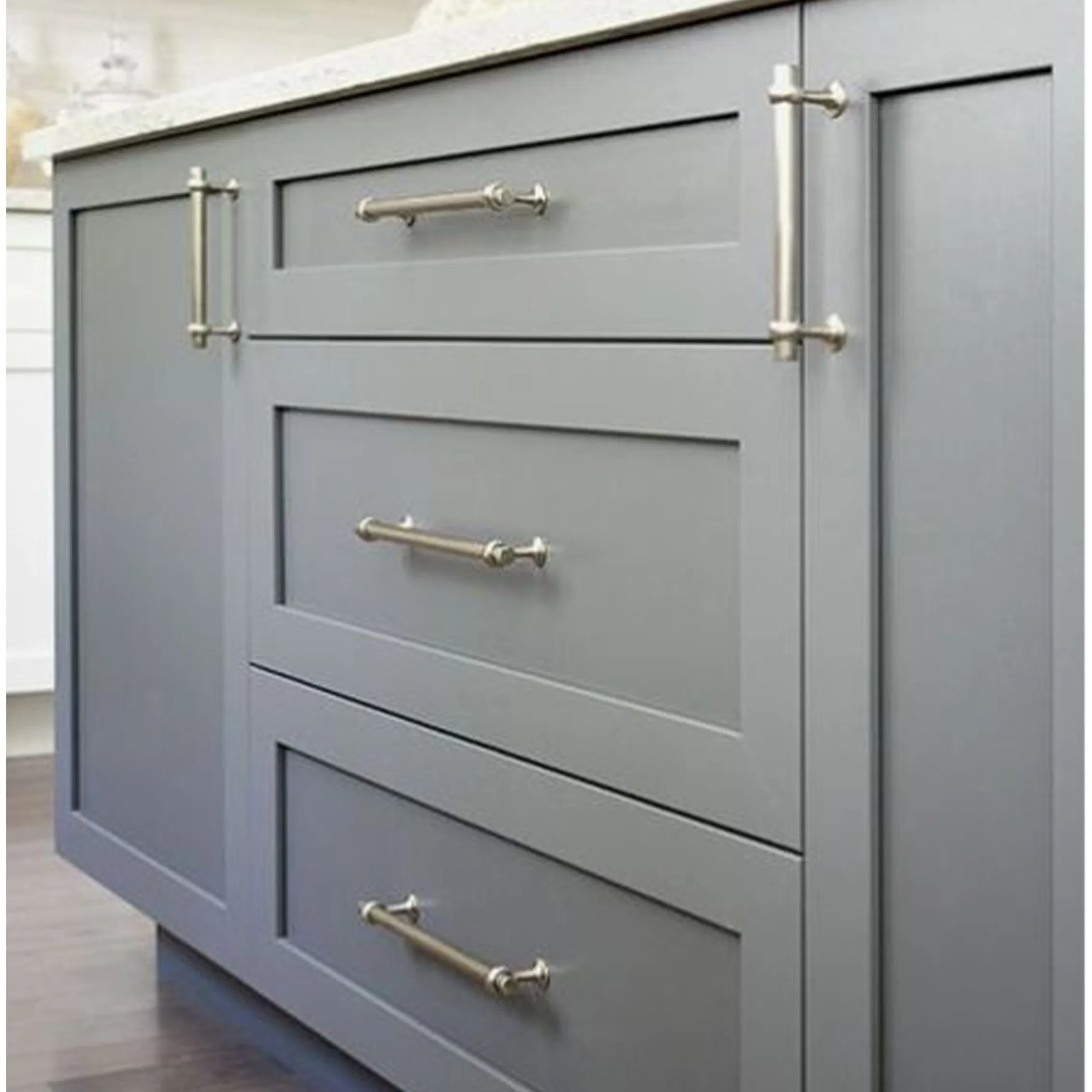 PVC Laminate Storage Cabinet Unit with Flat Pack in White Shaker for Apartment Removable Manufacturer