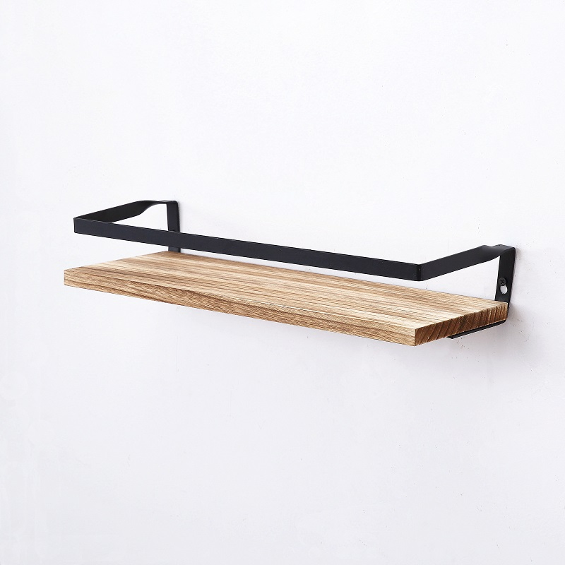 Modern Paulownia/Pine Wood Floating Shelf Wall