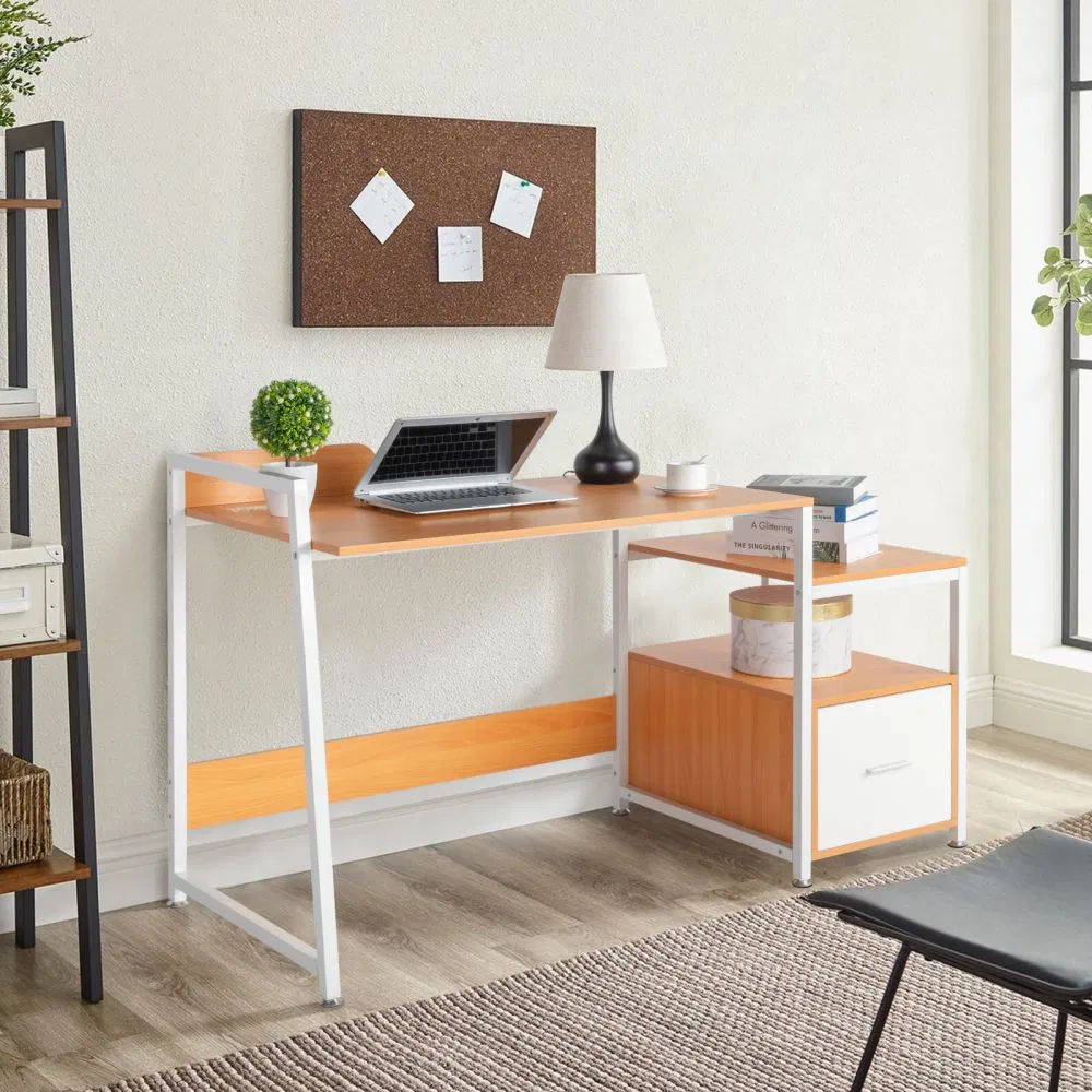 Sleek Computer Desk for Home Office Workstation with Storage Drawer
