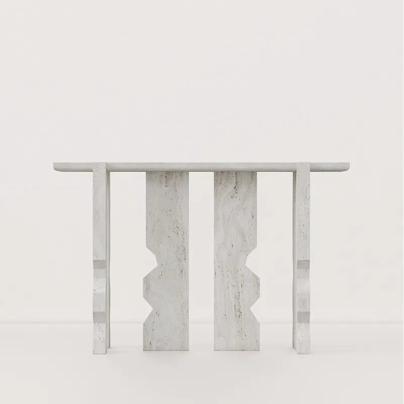 Alabastrino Travertine Console Table View 5