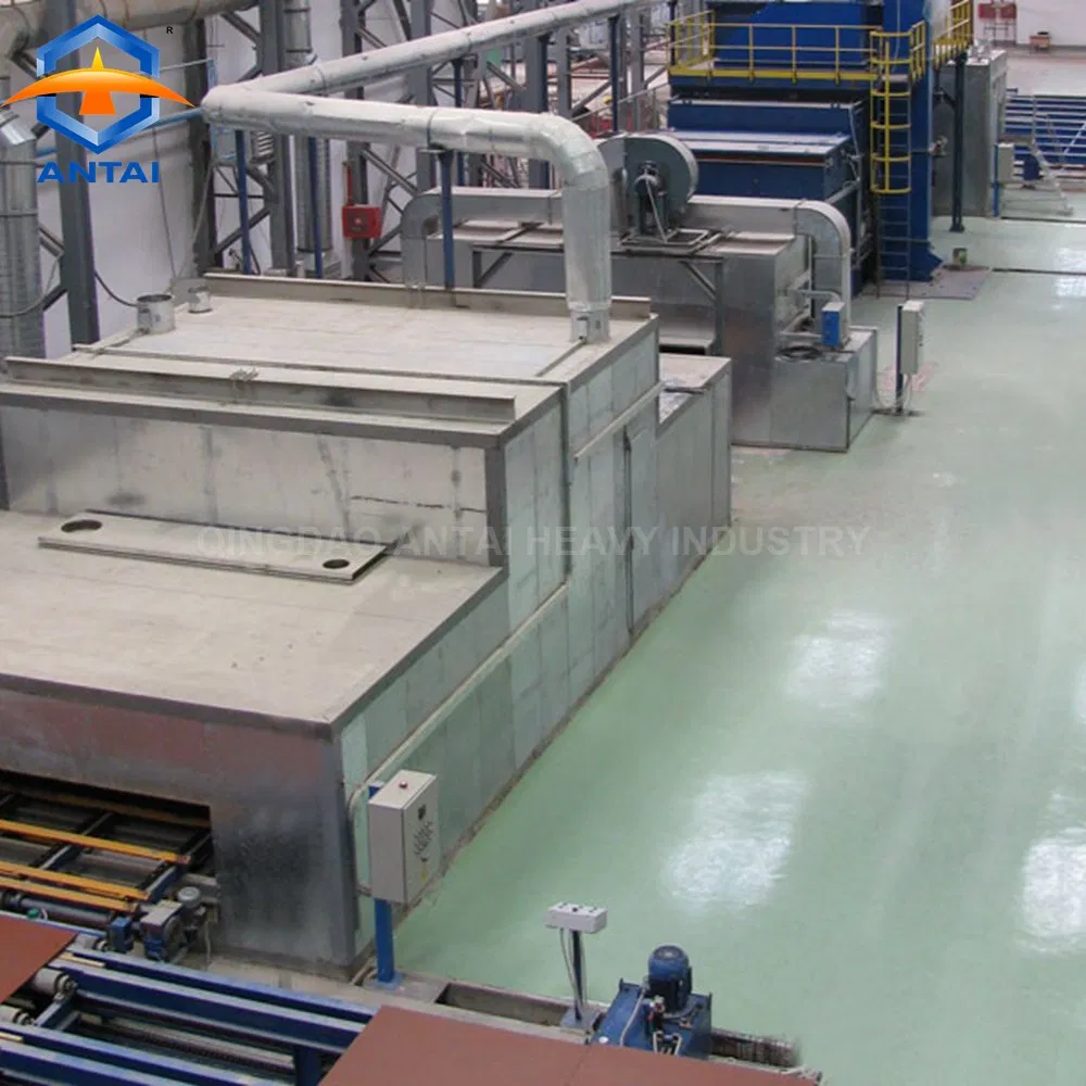 Qingdao Antai Steel Plate Roller Conveyor Shot Blasting and Automatic Painting Line