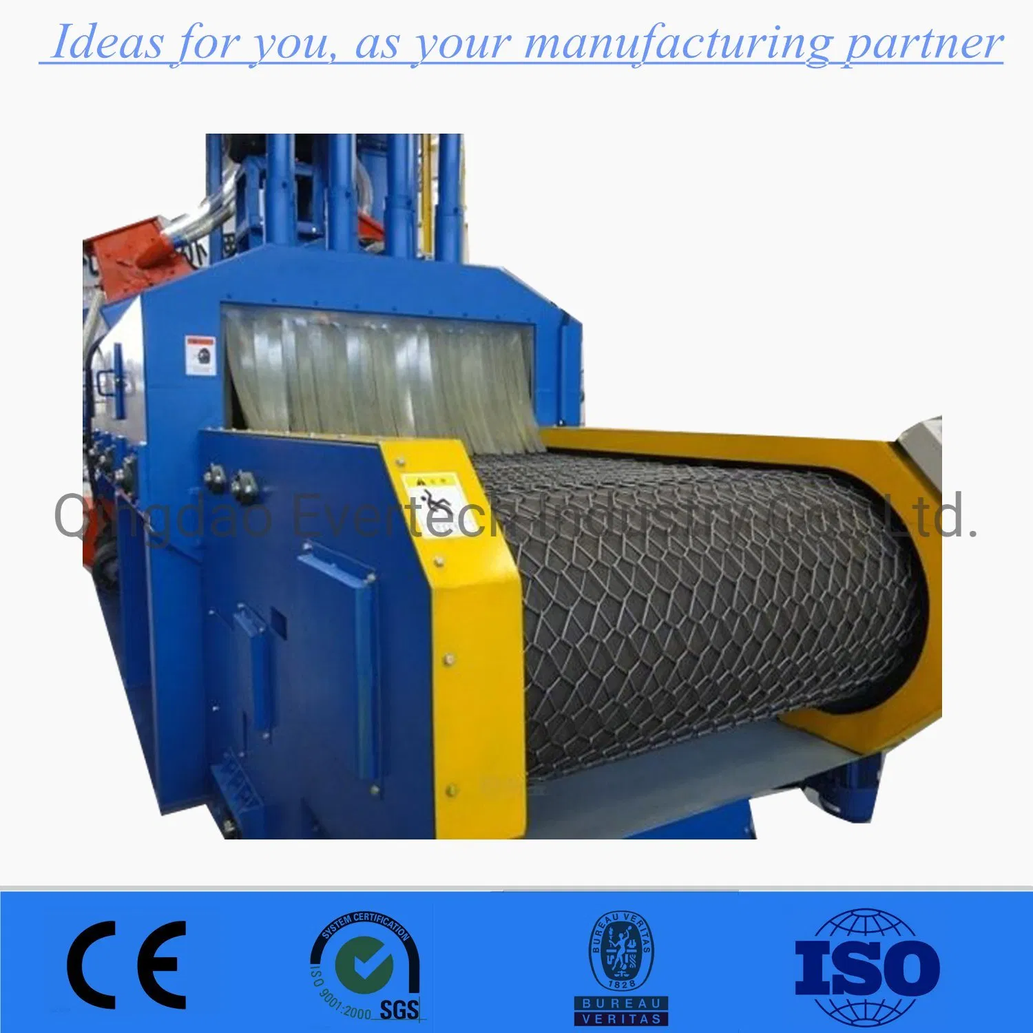 Engine Block Cylinder Head Wire Mesh Conveyor Belt Shot Blasting Machine