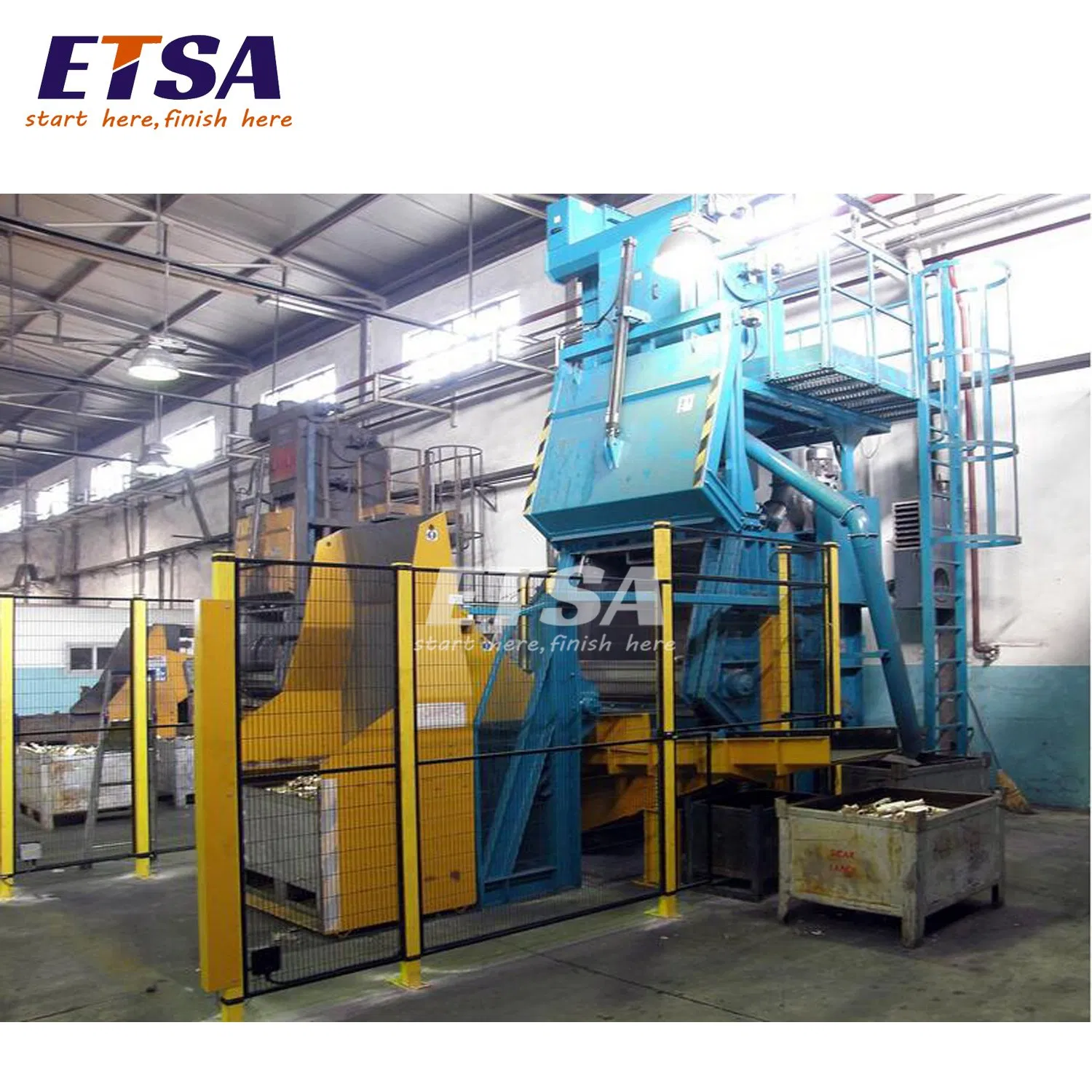 Spring Shot Peening Machine / Tumble Belt Blast Cleaning Machine