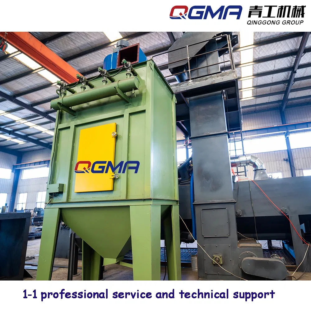 High Production Automatic Wheel Blasting Machine /Steel Wire Mesh Belt Conveyor Type Shot Blasting Machine