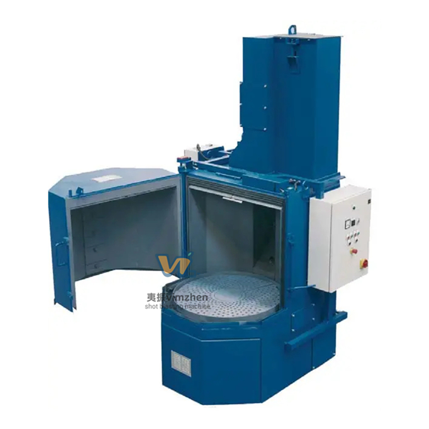 Q35 Professionalturntable Rotary Table Type Shot Blasting Cleaning Machine for Car Aluminum Alloy Wheel