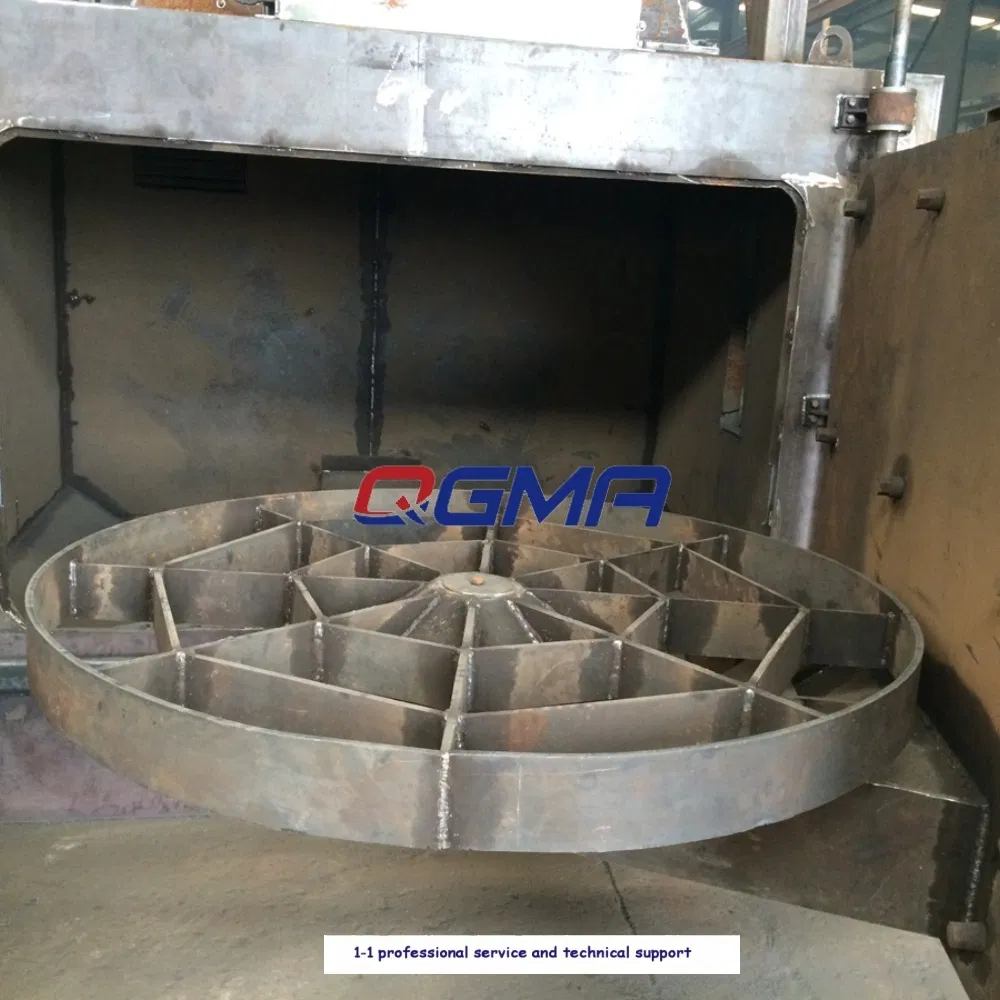Rotary Table Type Shot Blasting Machine Descaling Reached to Grade SA2.5
