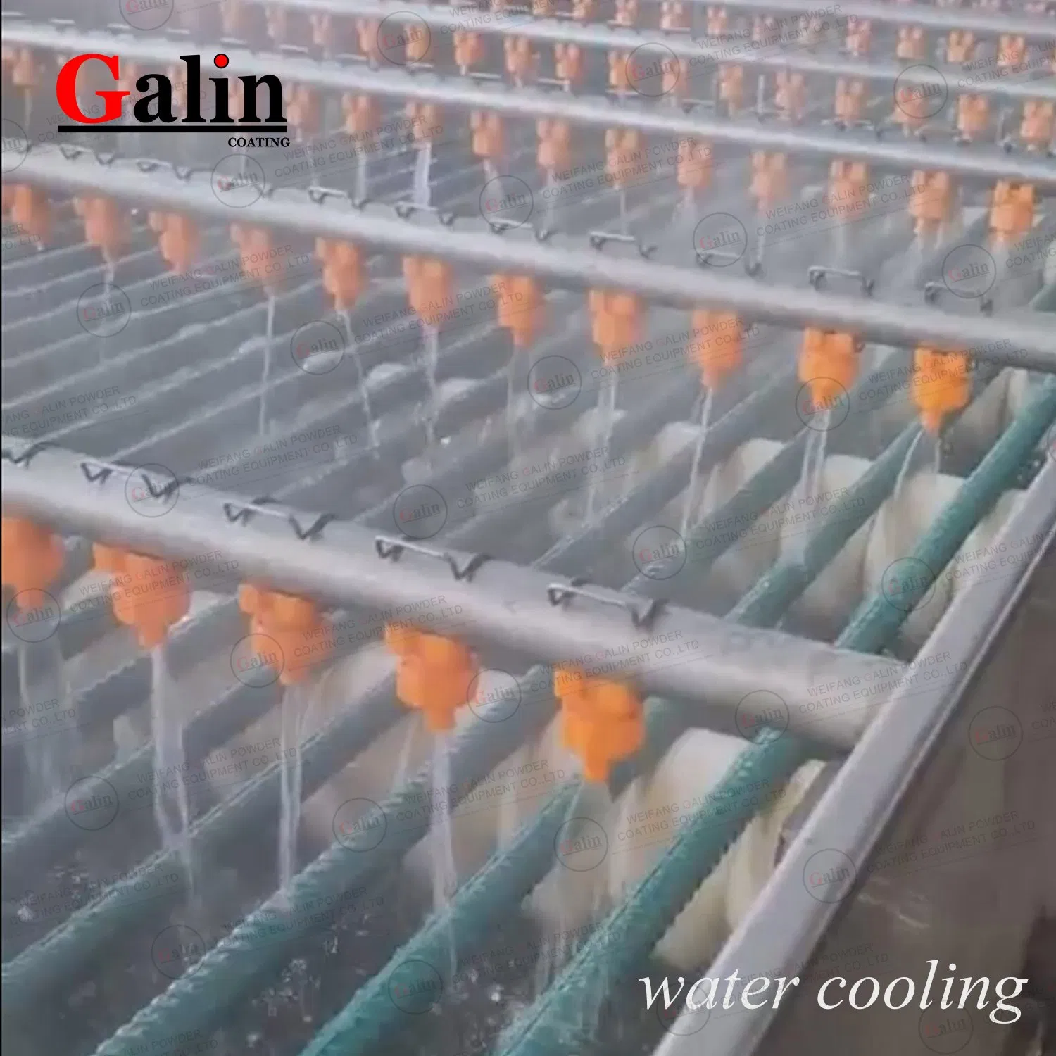 Steel Bar / Rebar Epoxy Powder Coating Spraying Line Automatic System