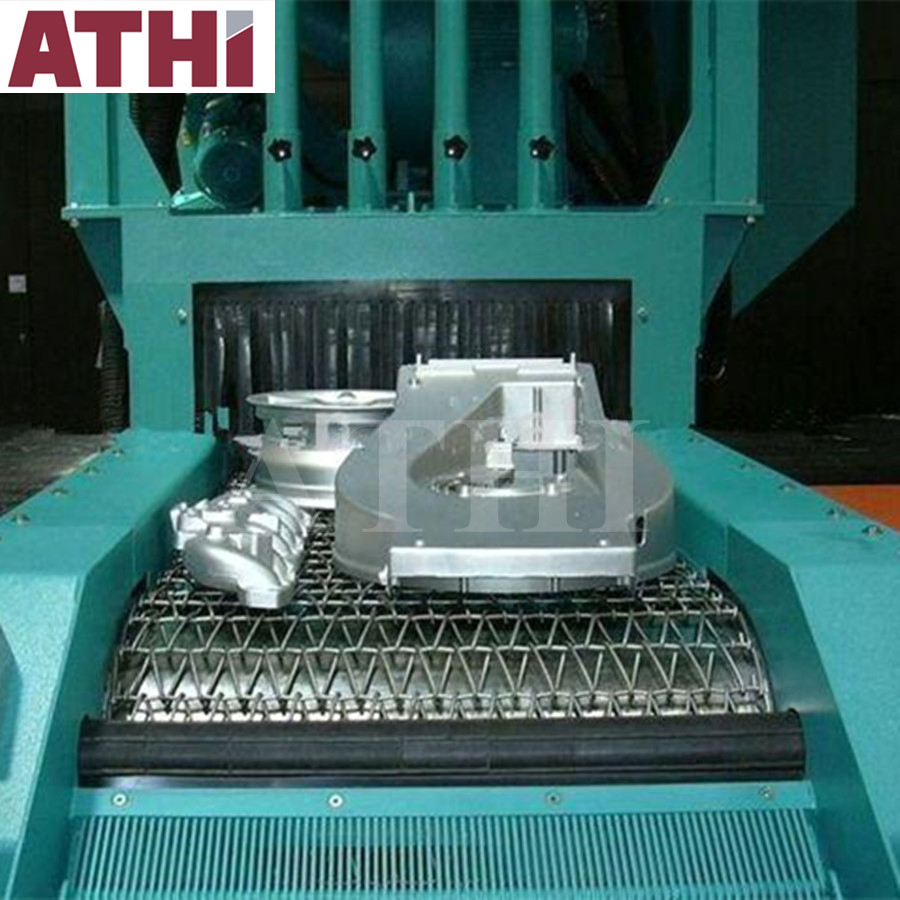 Welded Pieces Castings Forgings Wire Mesh Belt Continuous Shot Blasting Machines